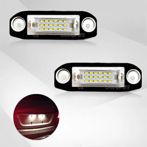 2Pcs High Quality Plug and Play 18SMD LED Car License Plate Light for VOLVO S80 Xc90 S40