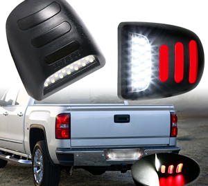 2Pcs LED Number License Plate Light Lamp Assembly for Chevy Silverado Avalanche 1500 2500HD Cadillac Escalade GMC Sierra Pickup