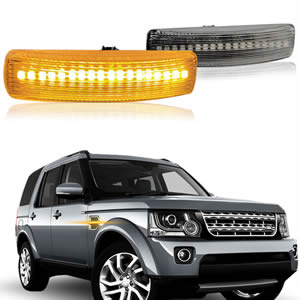 2Pcs LED Turn Signal Dynamic Side Marker Lamp Repeater Indicator Light for Land Rover Freeland 2 Discovery 3 4 Rover Sport L320