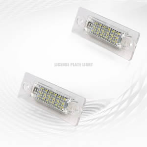 2Pcs Number License Plate Light Lamp No Error 12V for VW Golf 5 Plus Passat Caddy III Jetta for Skoda Super Car Accessories