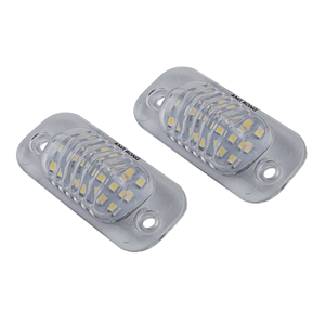 2pc CANbus Error Free White LED Number License Plate Lights for VW Golf Mk3 Polo 3 Classic Cabriolet Seat Ibiza Cordoba Vario 6K