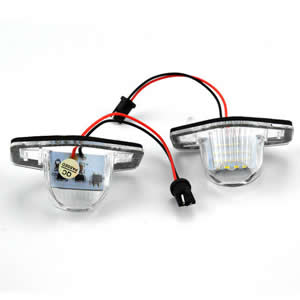 2pcs 12V 18 LED License Plate Lamp LED Light  for Honda Odyssay CRV JAZZ FR-V Stream Insight Car Accessories