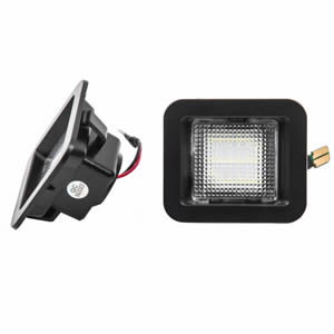 2pcs Error Free LED License Plate Light for Ford F150 F-150 Raptor 2015 - 2018 Car Number Plate Lamp Clear Lens White 6000K