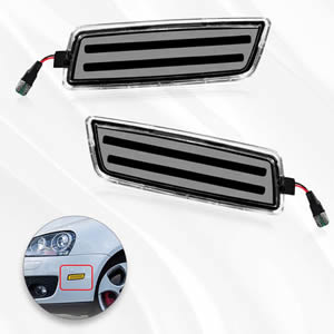 2pcs LED Bumper Side Marker Light for Volkswagen MK5 Golf GTI Rabbit 2006-2009 Jetta 2005-2010 MK6 Golf TDI