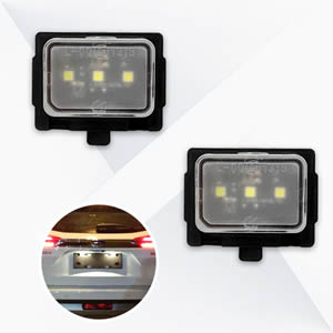 2pcs LED License Number Plate Light for Benz C-Class W204 W205 W216 W218 E-CLASS W212 S-CLASS W221 SL W231 R231 S-CLASS W222