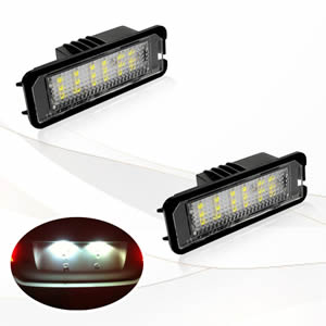 2pcs LED Number License Plate Lights Lamp for VW GOLF MK4 MK5 MK6 Seat Passat EOS