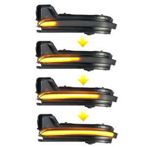 2x Dynamic LED Side Mirror Indicator Marker Turn Signal Light Lamp for Skoda Kodiaq 2016 2017 2018 2019 2020