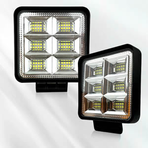4 Inch 144W Flood Auto Off-Road Spotlight Led Working Light for 4x4 4WD Cars SUV ATV Pickup