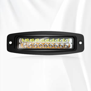 7 Inch 18W Flush Mount LED Work Light Bar 12V White Yellow Reverse Turn Signal Fog Lamp for Auto ATV 4X4 Road Truck New