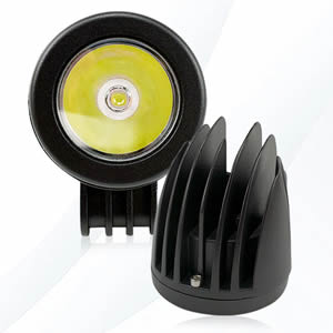 Auto Accessories 10W 6000k White LED Work Light for Offroad Car Truck Motorcycle Bicycle Led Headlight