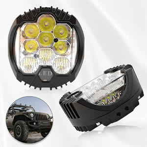 Auto Parts Brightest 90W LED Work Light Spot Beam Led Driving Light Universal for Cars for Trucks Motorcycle Offroad 4x4
