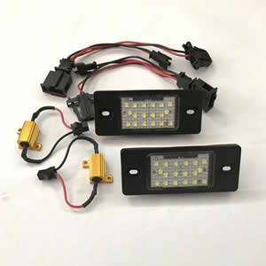 Auto Spare Canbus Parts 18SMD LED License Plate Light Lamp for PORSCHE for VW Touareg