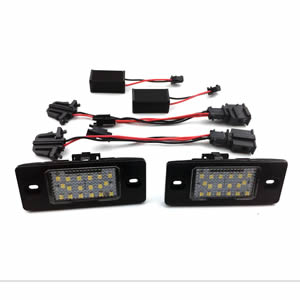 Auto Spare Parts for PORSCHE 12V LED License Plate Light Lamp for Touareg Bora Golf 4 5 Passat Tiguan