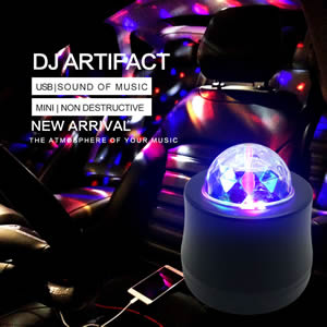 Automatic Rotation Mini Disco USB Car Atmosphere Lights Led Projector galaxy Lamps Car Starry Night Light Dj Music Lights
