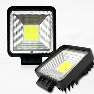 COB Driving Headlight Spot Fog Lamp Light bar 4inch square 43w Led Working Light Car Accessories for Truck Boat ATV Tractor