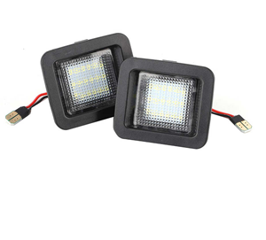 Car Hight Power LED License Plate Light Bulb 2Pcs Rear Number Plate Lamp Assembly Replacement for Ford F150 F-150 Raptor