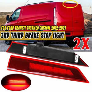 Car LED Third Brake Light Rear 3rd Signal Light for Ford TRANSIT CUSTOM 2016 up High Mount Stop Lamp
