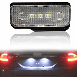 DC12V 7000K Car LED License Number Plate Light Lamp 10W 3 LED White Light Fit for Mercedes Benz W211 W219 R171