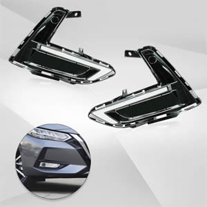Daytime Running Lights for Nissan Sylphy Sentra Pulsar 2020 2021 with Turn Signals DRL Fog Front Bumper Headlights