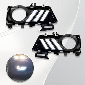 Fit for BMW F30 F35 3 Series 2013-2020 Led Sequential Led Daytime Running Light Fog Light with Running Yellow Turn signal Drl