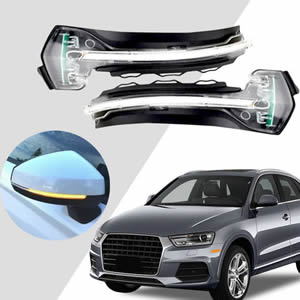 For A3 8V S3 RS3 2013 2014 2015 2016 2017 Dynamic Turn Signal LED Side Wing Rearview Mirror Indicator Blinker Sequential Light
