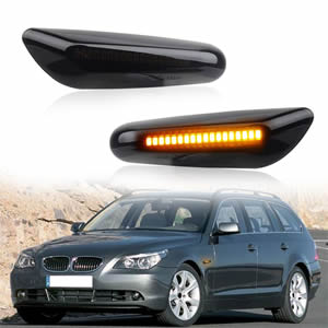 For BMW E60 E61 E90 E91 E92 E93 E81 E82 E88 E46 X3 X1 LED Dynamic Turn Signal Blinker Side Marker Mirror Indicator Light