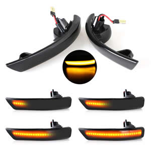 For Ford Focus Mk2 Mk3 for Mondeo Mk4 Dynamic Turn Signal LED Light Side Mirror Indicator
