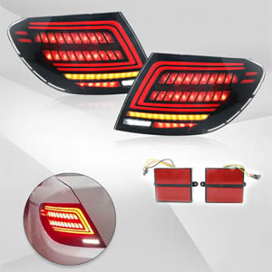 For Mercedes Benz C Class W204 2007-2014 Led Rear Tail Light DRL Stop Light Turn signal Lamp Backup Lamp LED Tail Lights