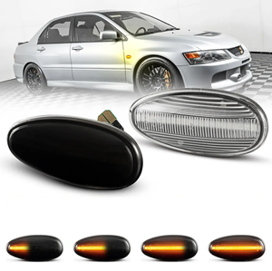 For Mitsubishi Outlander Lancer Freeca Pajero Galant Magna Airtrek Led Dynamic Side Marker Turn Signal Light