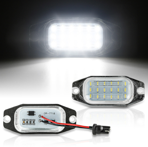 For Toyota Prado FJ Cruiser XJ10 GSJ15 Land Cruiser FJ80 for Lexus Car Rear White LED License Plate Light Number Plate Lamp