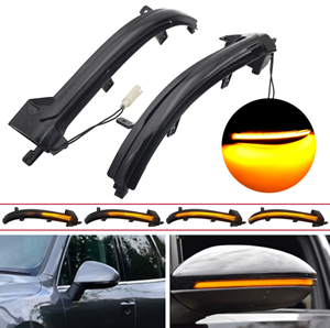 For VW Touareg II MK2 7P 2010-2018 Cars Rear View Mirror Indicator Blinker Repeater Dynamic Turn Signal LED Light Replacements