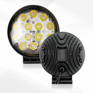 High Brightness 42W 4 Inch Round LED Work Light Driving Lamp for Car Truck Offroad ATV UTV SUV Tractor Boat