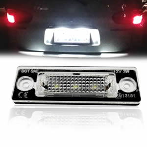 High Power 3SMD Led License Plate Light 7000k White No Error Led Number License Plate Light for VW Golf 5 Passat Jetta for Skoda