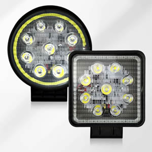 High Power Spotlight Square Round 4x4 Led Driving Light Covers Led Work Light For Off Road ATV Motorcycle Car Truck