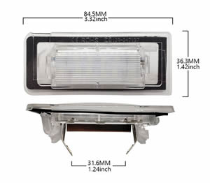 High Power White Canbus LED License Number Plate Lights for AUDI TT MK1 8N/TT Roadster 8N9/TT Coupe 8N3