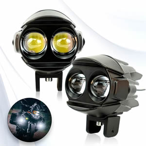Hot Sale Fog Lights 4000lm High Low Beam White Yellow 2smd 20w Led Motorcycle Light for Universal Car
