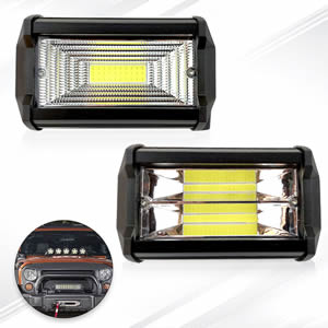 Hot Sell Led Tractor Working Lights 72W Work Lamp Offroad Auto square 9-36v Led Working Light COB
