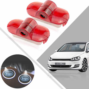 LED Car Door Logo Projector Ghost Shadow Light for vw Golf 4 lavida Touran Caddy Beatle Bora Car Accessories