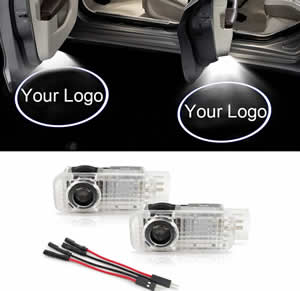 LED Car Welcome Door Light Decoration Accessories for AUDI A5 A6L C5 A4L B5 B6 B7 B8 A1 A7 A8 Q7 Q5 Q3 A3 Logo Projection Lamp