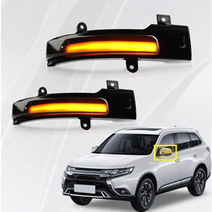 LED Dynamic Side Indicator Mirror Turn Signal Indicator Blinker Running Light for Mitsubishi Outlander Lancer 2016 Signal Lamp