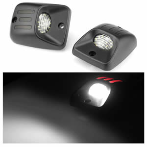 LED License Lamp Housing License Plate Light  Replacement for 95-04 Toyota Tacoma Double Color