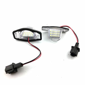LED License Number Plate Light Lamp Bulbs for Honda Jazz Odyssay Stream Insight CR-V FR-V Crosstour HR-V 12V  6500K Number Lamp