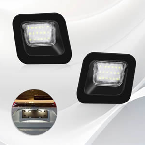 LED License Plate Light Lamp Assembly Replacement for 2003-2018 Dodge RAM 1500 2500 3500 Pickup Truck 6000K White