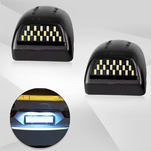 LED License Plate Light Lamps for Chevy Silverado Avalanche 1999-2014 Cadillac Escalade License Plate Light Car Accessories