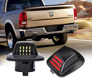 LED License Plate Light Number Lamp for Dodge Dakota Mitsubishi Raider Others Car Light Accessories Led Car Lights