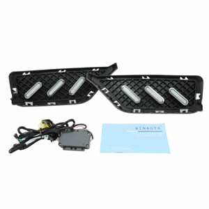 Led Daytime Running Light for BMW X1 2013 2014 With Moving Yellow Blue Light Fog Light DRL