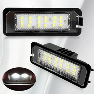 No Error Led License Plate Lamp for VW Amarok Bora Sedan Fox Lupo Polo Phaeton Scirocco 3