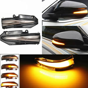 Smoked LED Dynamic Sequential Side Mirror Led Indicators Light for Toyota Noah R80 Voxy Esquire RAV4 Highlander 4Runner