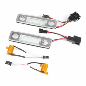 Strong Canbus with Emark Certificate Led License Plate Light for Skoda Octavia Mk2 for Skoda Roomster 5J