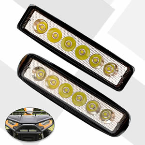 Super Bright 12V 6Inch 18W Spotlight Led Work Light Driving Work Fog Light Bar for Trucks Motorcycle Offroad 4x4